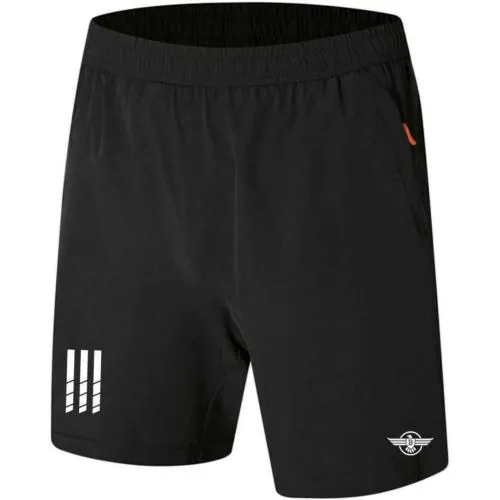 BIOSTEX Mens Pack 2 Polyester Yoga Short Men Summer Running Gym Sports Shorts with Pockets Shorts for Men