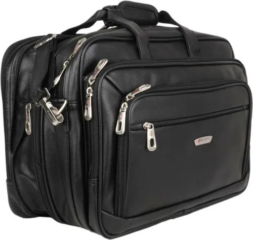 Sapphire Black Pu Laptop Bag