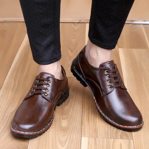 synthetic leather dress shoes