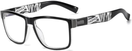 ROZZETTA CRAFT Blue Cut Wayfarer Full Rim White Frames (Men And Women)