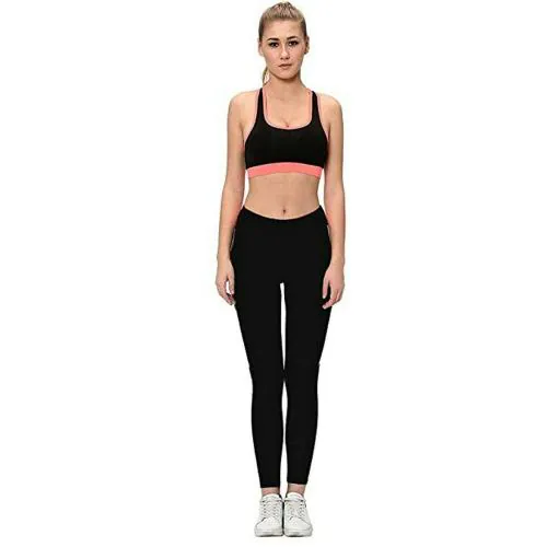 Buy Effigy onlinehub Women Black Sports Bra Yoga Pants Stretchable Bra
