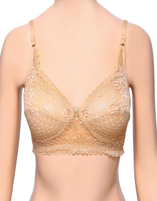 D Life Dream Life Women Lycra Lace Non Padded Beige | Full Coverage Bra | Lingerie & Inner wear | Bras