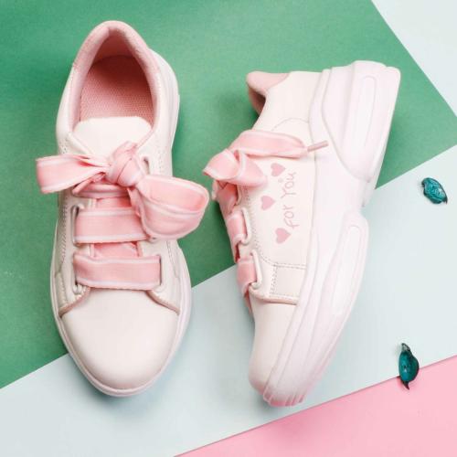 Buy XE Looks 100 Vegan Leather Casual Pink Shoes for Women Online at