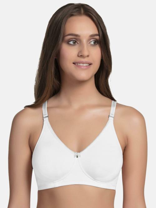 Enamor A055 Comfort Shaper Cotton T-shirt Bra for Women- High Coverage, Non Padded and Wirefree
