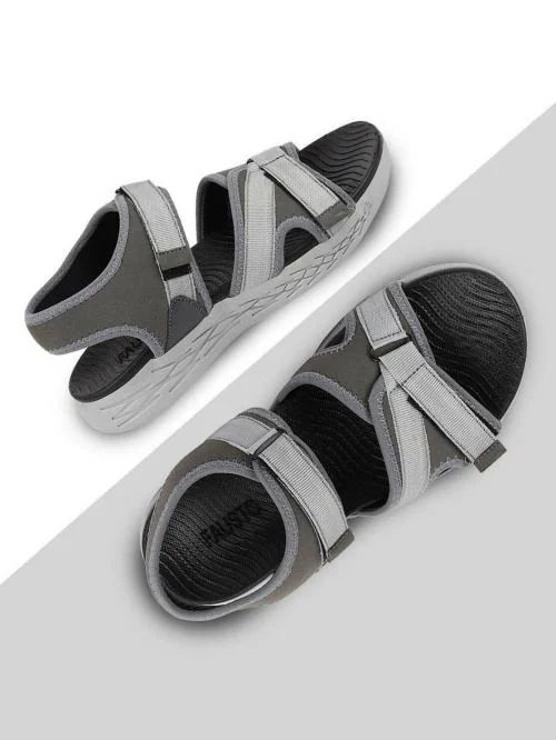 Buy FAUSTO Men Grey Outdoor Sports Phylon Sole Flexi Sandals & Floaters