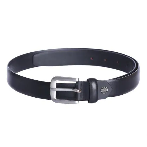 Kara Black Leather Casual Men's Belt (Size 40)