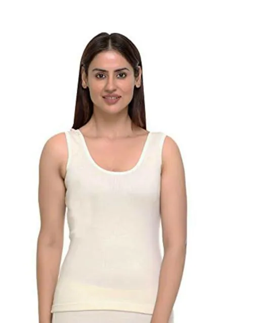 Warmzone Women Off-White 100 Percent Pure Wool Top Thermal (3Xl)