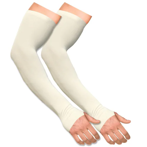 SAANU BY SAANVI Arm Sleeves for Men & Women UV Protection Hand Sleeves with Thumb for Boys & Girls Sun Protection Sleeves for Men Arm Sleeves for Women for Running, Hand Cover for Bike Riding Nylon