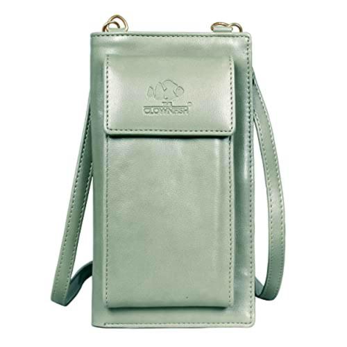 The Clownfish Women Adora Pistachio Green Wallet Sling Bag
