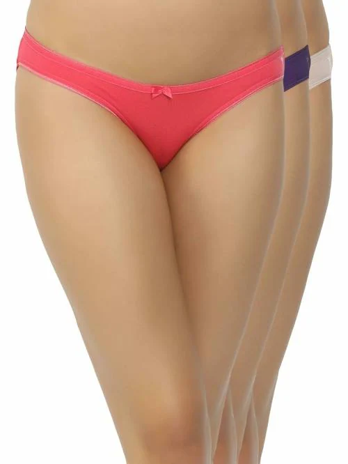 SHYYGL Women Cotton Spandex Bikini Panty Model SL 901 (Pack of 3)