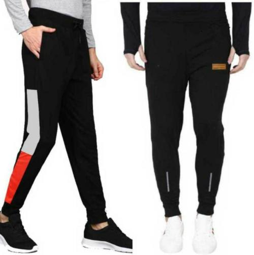 Buy Shopyholik Solid Lycra Blend Men Track Pant Combo Pack Of 2 Online