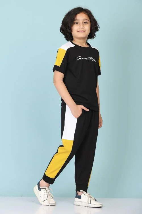 SmartRAHO Boys Casual T-shirt Trackpant Kids Wear | Kids Dress | Boys T Tshirts | T Shirt For Boys | Boys Dress |Baby Boy Dress | Tshirt For Boys | Sweater For Kids | Kids Dress Boys | Kids Boys Dress | Children Dress | Kids T Shirt