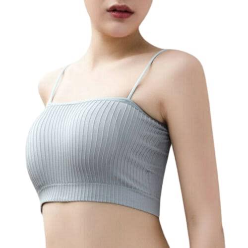 Shree Hans Fashion Women Cotton Padded Wire Free Tube Top Bra Bralettes Push Up Bra Pack Of 1 Grey