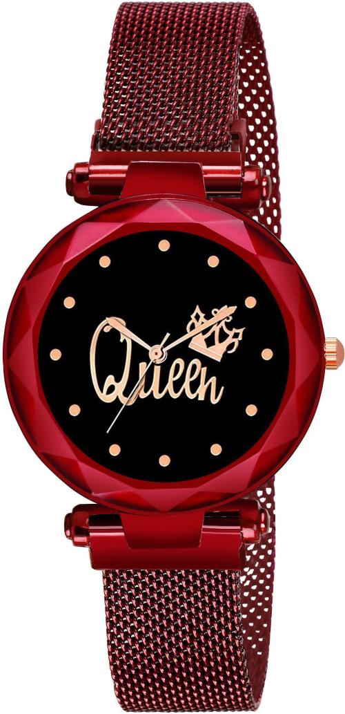 Stojira Premium Collection Analog Maroon Dial Maroon Strap Watch Suitable For Girls Women