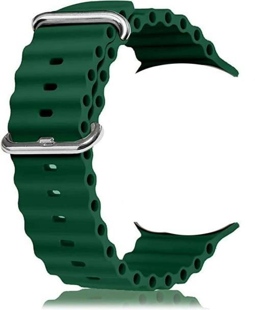 Strombucks Dark Green Silicone Alpine Loop Watch Strap for Series Ultra, 8, 7, 6, 5, 4, 3, 2, 1, SE 26.5mm