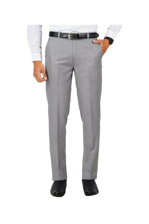Buy Seal Grey Formal Trousers For Men Online @ Best Prices in India |  UNIFORM BUCKET
