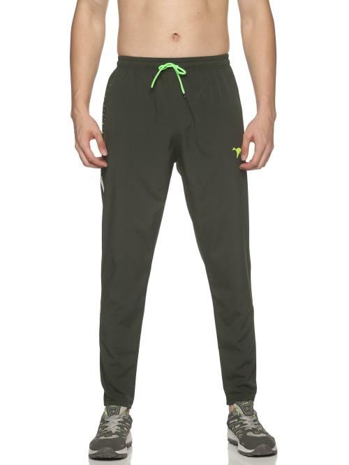 HPS Sports Men Green Polycotton Solid Track Pants (L)