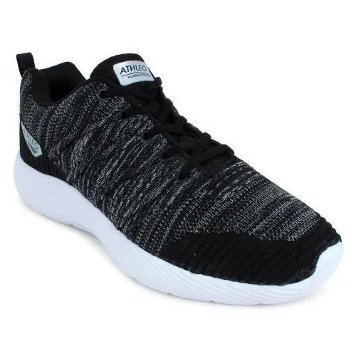 Action Athleo ATG-213 Men's Black Mesh Running/Gym/Walking/Sports Shoes