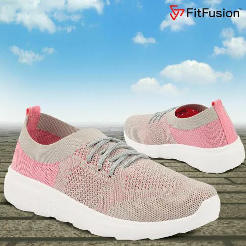 FitFusion Premium Casual Walking Shoes For Women Stylish Trendy Lace Up Sneakers For Girl