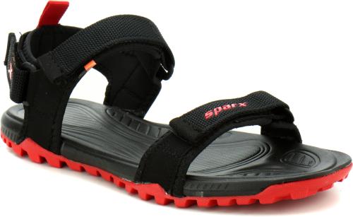 Sparx Men SS-468 Black Red Floater Sandals