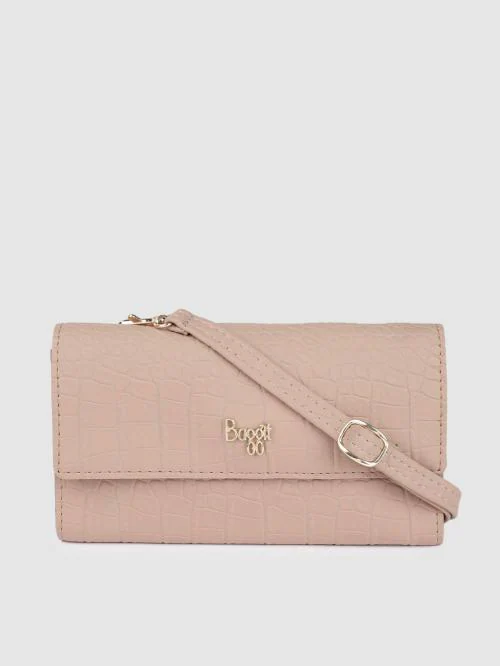 Baggit Rose Gold Polyurethane (PU) Wallet For Women
