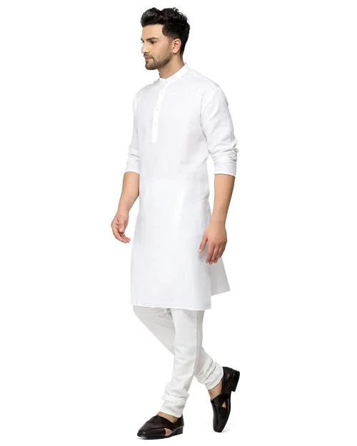 AK & JK CLOTHINGS White Boys Kurta & Payjama Pair | Premium Traditional Indian Outfit for Boys | Comfortable Cotton Kurta with Matching Payjama Set | Perfect for Festivals, Weddings, and Special Occasions | Superior Fit | Size XL (42) | (1 PAIR)