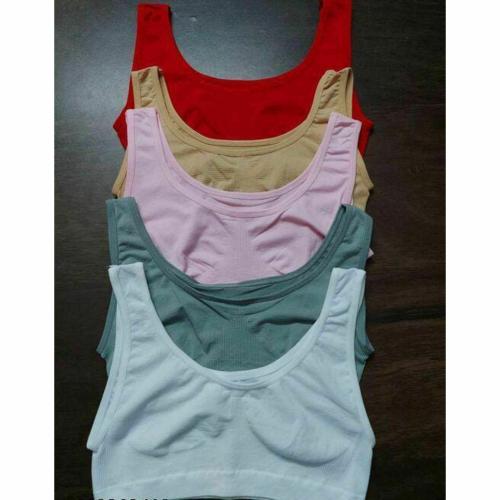 Niort Fashion Women's/ Girls Beginners Bra/Crop top/Inner Slip ( pack of 3 ) BLACK,WHITE,SKIN