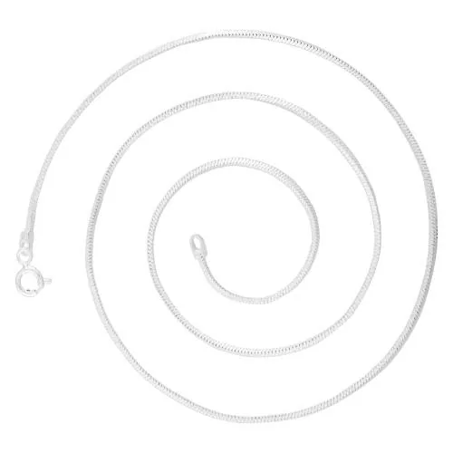 ELOISH Pure 925 Sterling Silver Sleek Thin Chain for Women