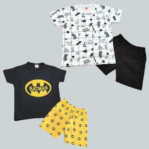 SARGO 7 Baby Boys & Baby Girls Casual T-shirt Shorts (Multicolor)