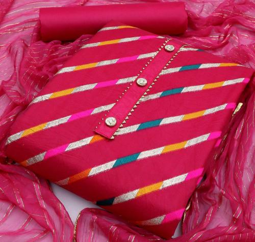 Panzora Organza Jacquard Unstithced Dress Material