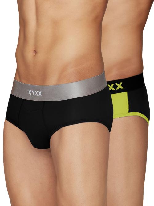 XYXX Pack of 2 Intellisoft Micro Modal Dualist Men Briefs