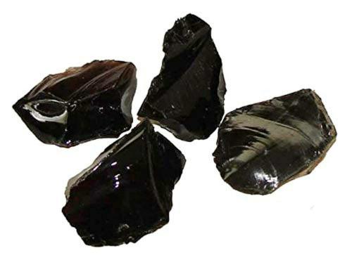 REBUY Natural Obsidian Rough Stone Healing Crystal Balancing Vastu Stone