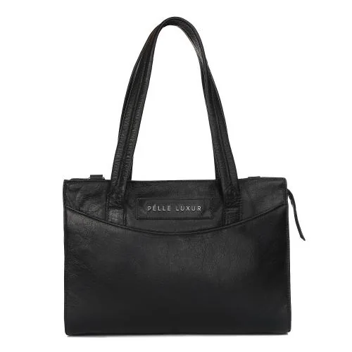 PELLE LUXUR Andrea Medium Satchel Handbag