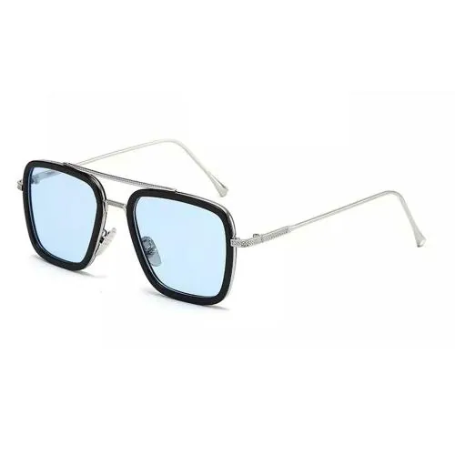 ELEGANTE Rectangular Transparent Sunglasses For Men