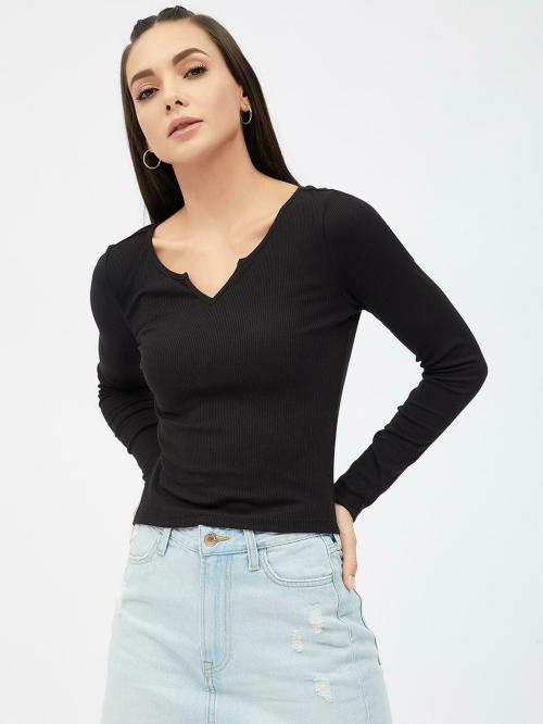Harpa Women Black Solid Top