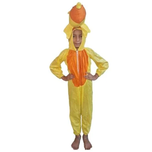 Indyragie Fish Animal Costume Fancy Dress For Kids (Orange & Yellow)