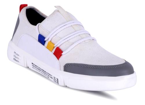 Aadi Men's White Mesh Outdoor Casual Shoes