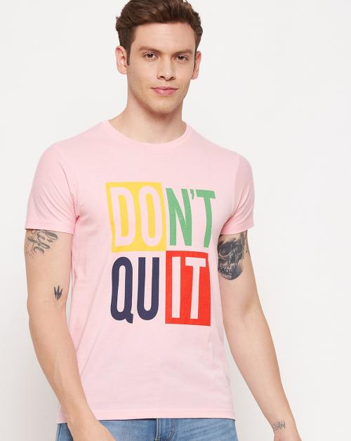 Lycos Mens Printed half sleeves round neck tshirt