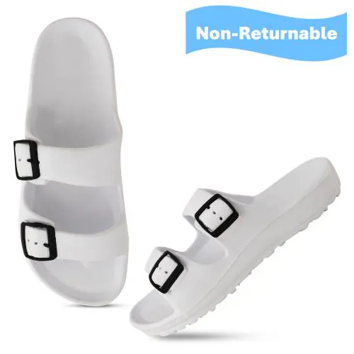 ONFEET Men & Boys Daily Wear Casual White Eva Belt Sandal/Slipper/Flip Flop, Size-7