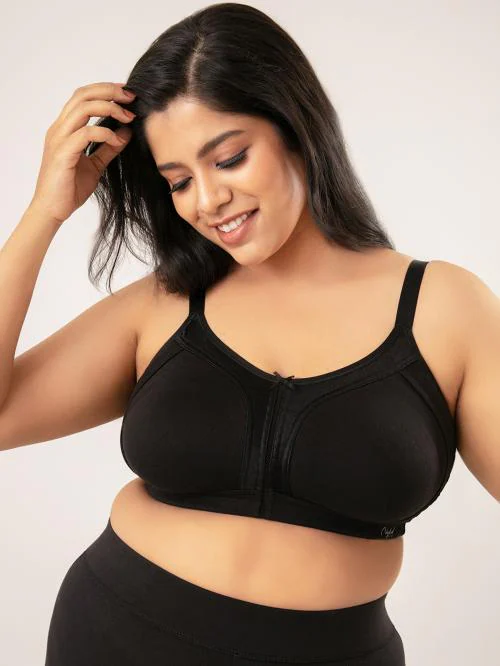 Nykd by Nykaa Full Support Curvy M-Frame Cotton Bra - Non Padded, Wireless, Full Coverage