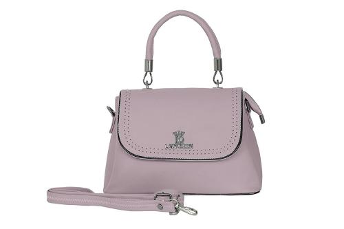 LADY QUEEN Lavender PU Leather Women and Girls Handbag (LQ-0004G)