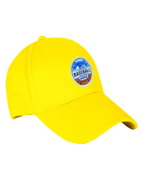 Buy CRUMPLED Unisex Cotton Baseball Sports Caps (Sunny Yellow, Free