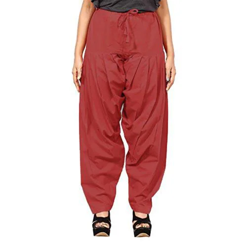 Anaro Maroon Cotton Patiala Salwar Pant For Women
