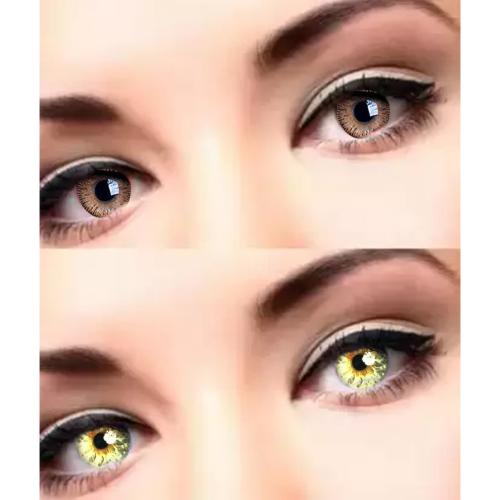 Color Eye The Best Brown, Gold Color Contact Lens For Your Best Eye Color look