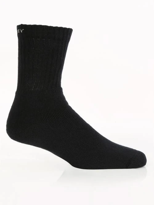 Jockey 7035 Men's Black Solid Cotton Blend Socks