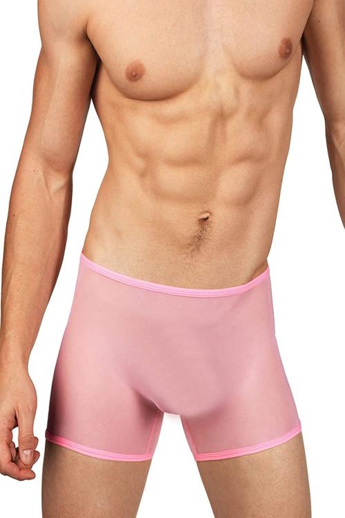 LEADWORT Pink Polyester and Spandex Thong Bikinis Underwear - XL