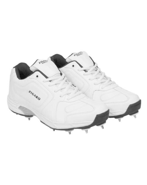 Zigaro Radiant White Full Spikes Shoes For Men
