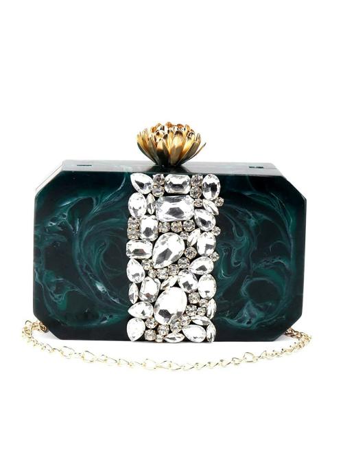 Odette Green Women Clutch