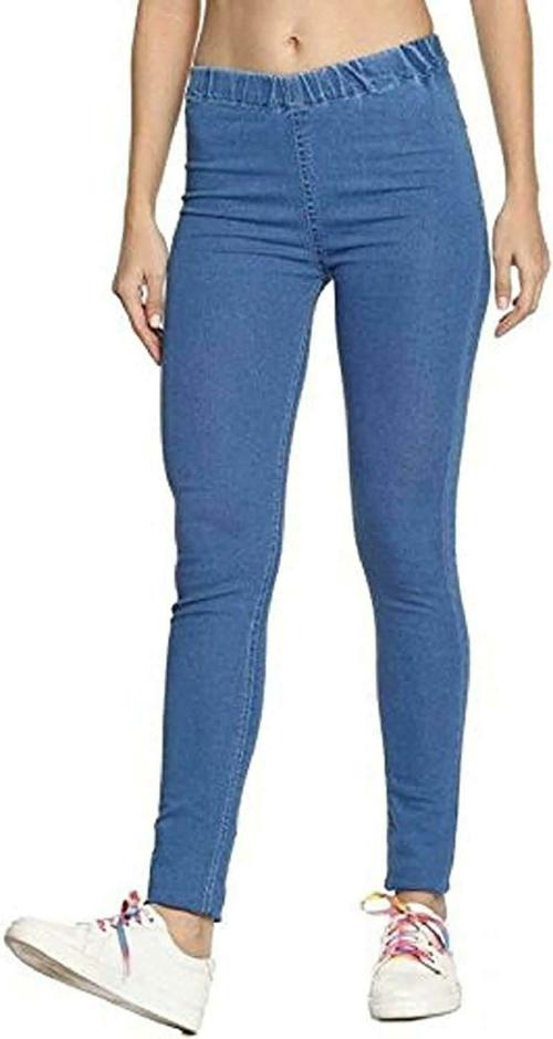 ADBUCKS Women Blue Denim Slim Fit Stretch Jeggings