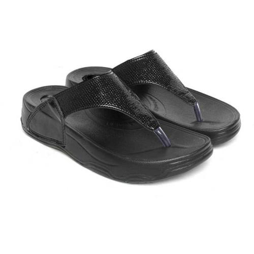 Women's Comfortable Black Flip-Flops & Slipper